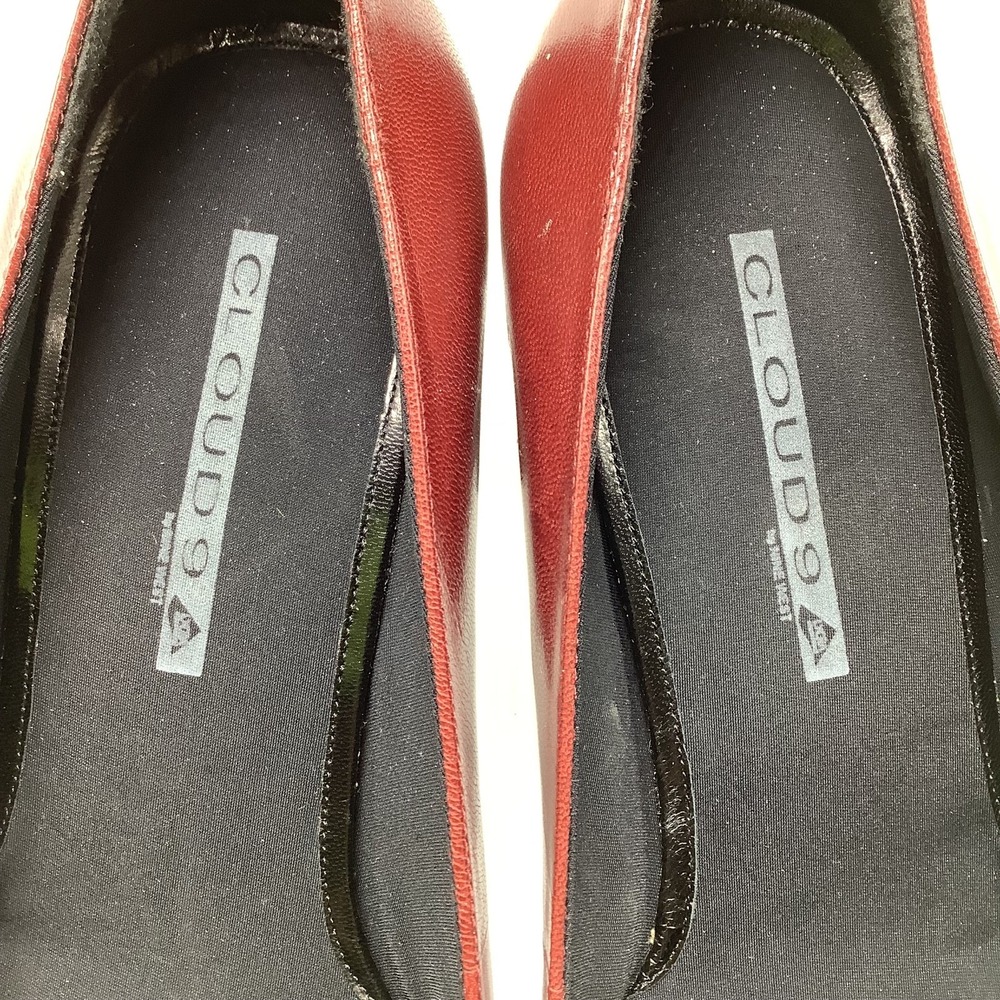Cloud 9 Burgundy Square Toe Pumps 8.5M - Picture 10 of 11